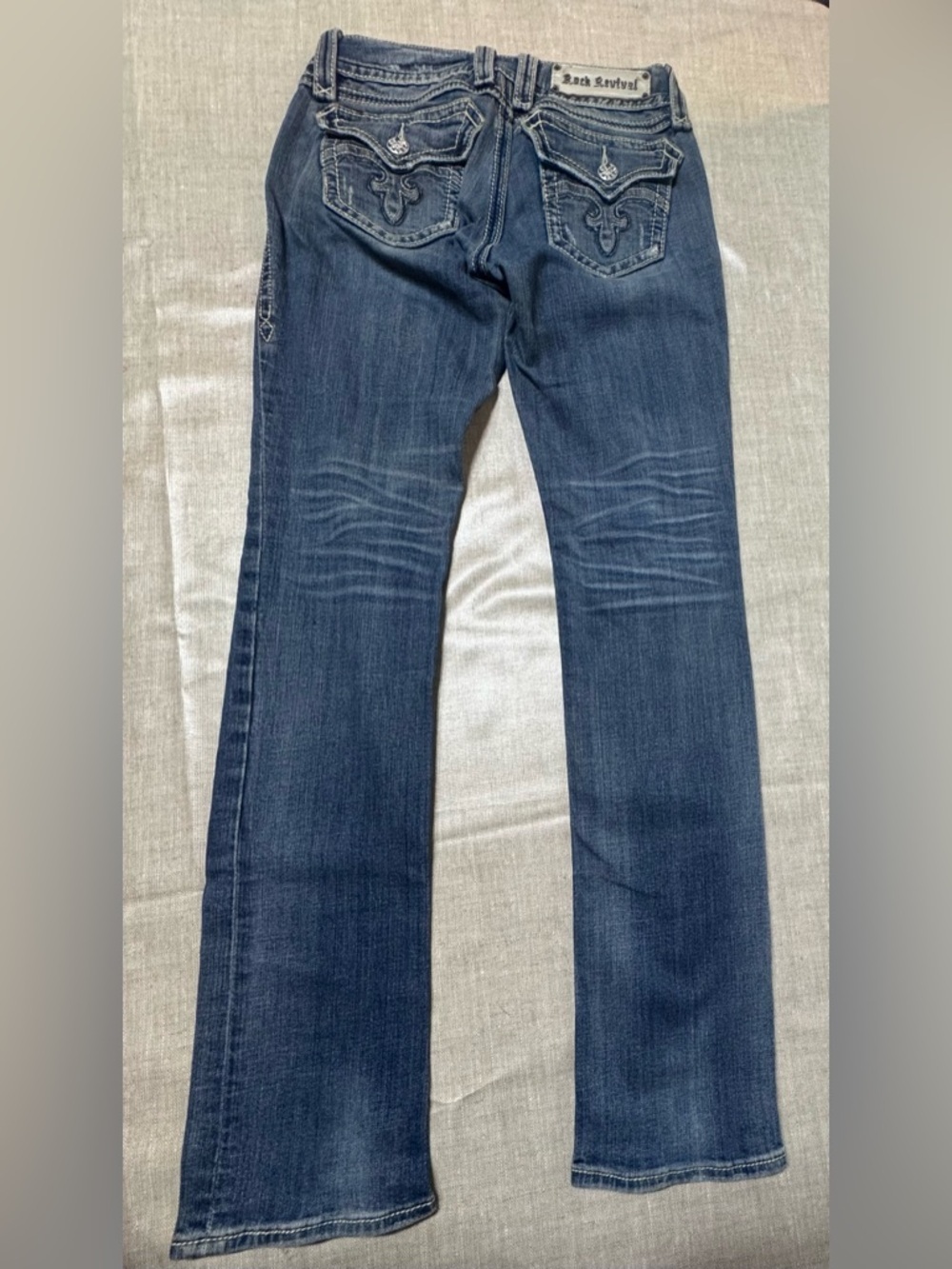 Y2K Rock Revival Women's Indigo Skinny , Debbie straight leg Jeans - Picture 2 of 14